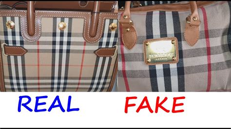 burberry fake erkennen|how to spot a Burberry bag.